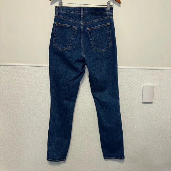 Abercrombie & Fitch Women’s Jeans Size 28 (6) Curve Blue Denim 90s Slim Straight - Picture 2 of 12